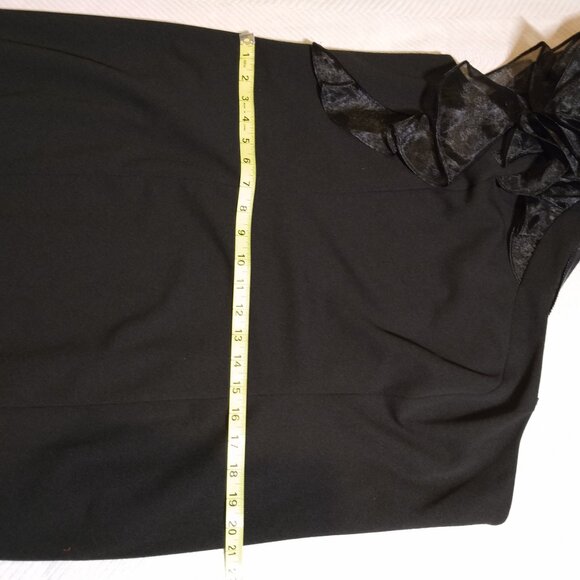 NWT! MARINA Dress ONLY $59! RETAIL $159! One Shoulder With Tulle Bow Sz 16W - Picture 8 of 10